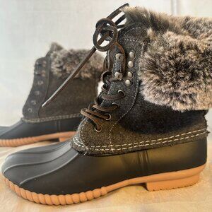 Report Ursula Women's Duck Boots  Black/Grey  Women Size 8 M  retail $90